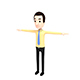 CartoonMan015 OfficeMan - 3DOcean Item for Sale