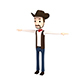 CartoonMan019 Cowboy - 3DOcean Item for Sale