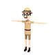 CartoonMan023 Safari Man - 3DOcean Item for Sale