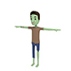 CartoonMan024 Zombie - 3DOcean Item for Sale