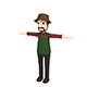 CartoonMan027 Camping Man - 3DOcean Item for Sale