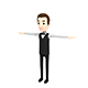 CartoonMan029-Waiter - 3DOcean Item for Sale