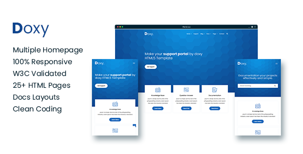 Doxy - Knowlegebase HTML Documentation Template