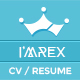 I'mRex - Material CV / Resume - ThemeForest Item for Sale