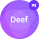Deef Sass App Landing PSD - ThemeForest Item for Sale