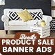 Furniture Product Banners Ad - Google Web Design