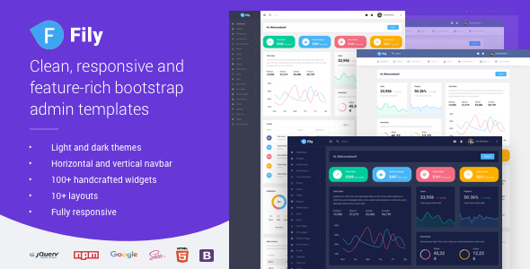 Fily - Responsive Bootstrap Admin Template