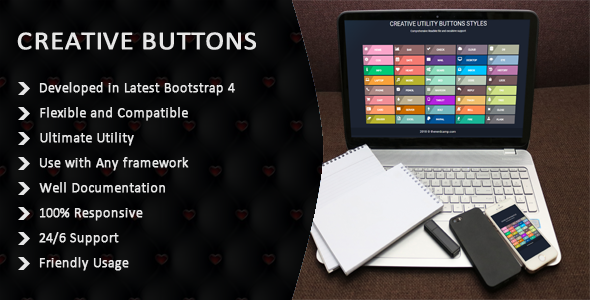 CSS3 And Bootstrap 4 Buttons