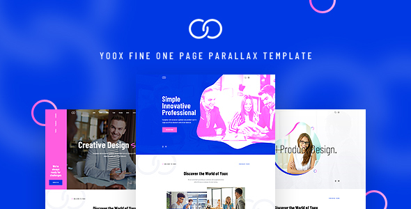 Yoox - Fine One Page Parallax PSD Template