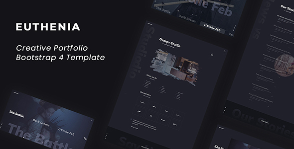 Euthenia - Creative Portfolio Bootstrap 4 Template