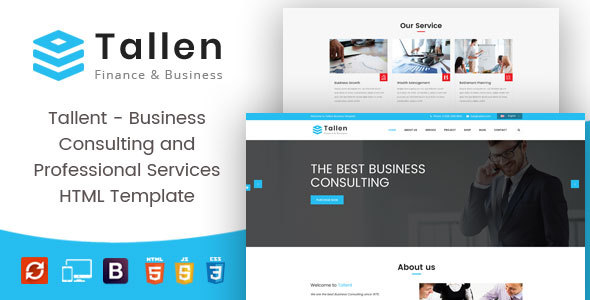 Tallent - Business Consulting and Professional Services HTML Template