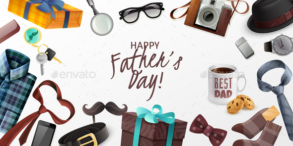 Fathers Day Horizontal Banner