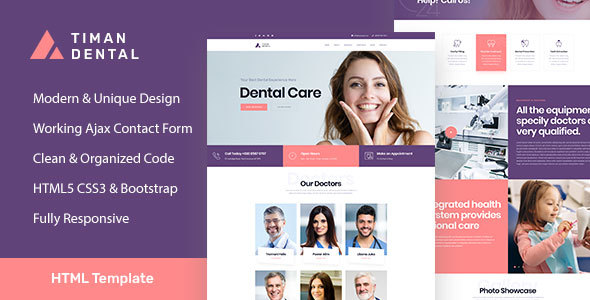 Timan - Dental Clinic & Medical HTML Template