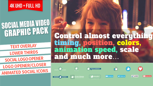 Social Media Video Graphic Pack