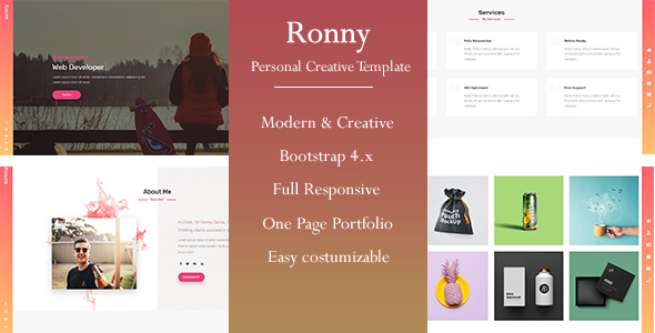 Ronny - Personal Portfolio Template