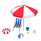 Beach props pack - 3DOcean Item for Sale