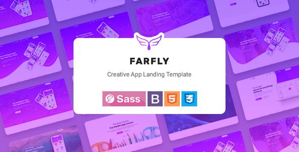 Farfly - Creative App & SAAS Landing HTML5 Template