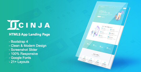 Cinja-HTML5 App Landing Template