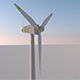 3D Wind Turbine with Spinning Blades – Low Poly Asset - 3DOcean Item for Sale