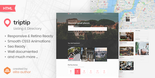 TripTip - Listing & Directory HTML5 Template