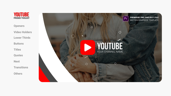 Youtube Promo Toolkit - Essential Graphics | Mogrt