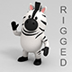 Rigged Zebra - 3DOcean Item for Sale