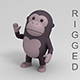 Rigged Cartoon Gorilla - 3DOcean Item for Sale
