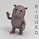 Rigged Cartoon Hippopotamus - 3DOcean Item for Sale