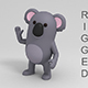 Rigged Cartoon Koala - 3DOcean Item for Sale
