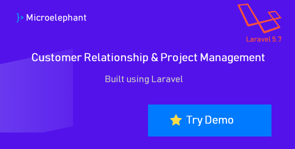 Microelephant - CRM i system zarządzania projektami zbudowany z Laravel