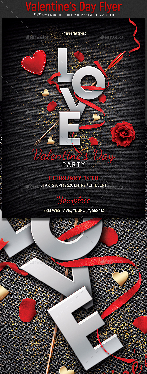 Elegant Valentines Day Flyer