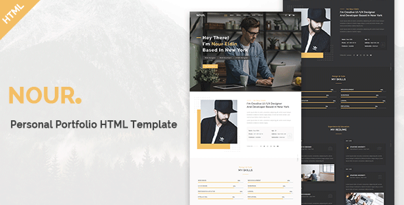 Nour - Personal Portfolio HTML Template