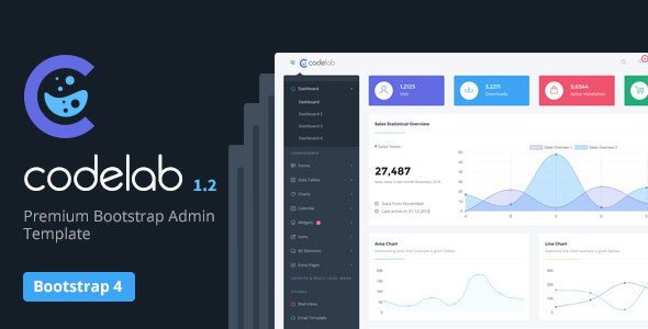 CodeLab - Ultimate Bootstrap 4 Admin Dashboard Template