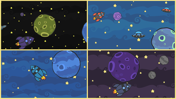 Cartoon Cosmos Backgrounds