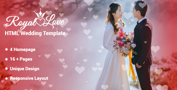 Gallery Html Wedding Website Templates From Themeforest