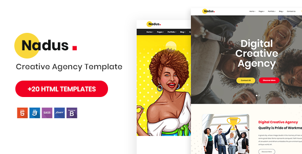 Nadus - Creative Agency HTML5 Template