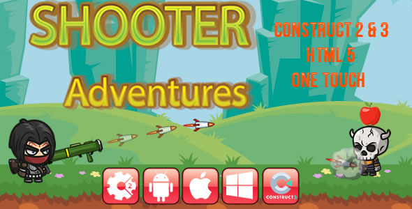 Shooter Adventures - HTML5 Game (CAPX)