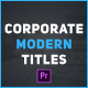 Corporate Modern Titles - VideoHive Item for Sale