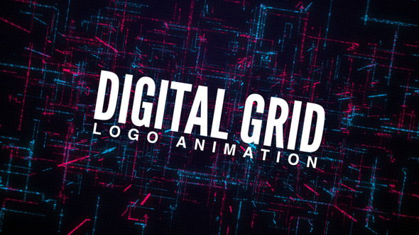 Digital Grid Logo Animation