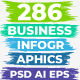 286 Business Infographics. PSD AI EPS. - GraphicRiver Item for Sale