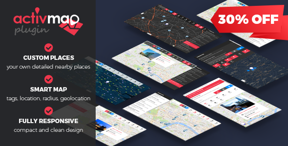 Activ'Map Nearby Places - Responsive Poi Gmaps