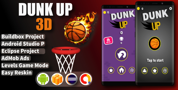 Dunk Up 3d ( BuildBox Project + Admob + Bbdoc )