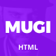 Mugi - Personal Portfolio & Resume HTML Template - ThemeForest Item for Sale