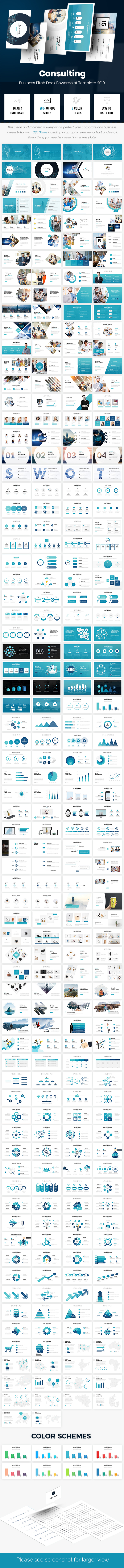 Consulting - Business Pitch Deck Powerpoint Template 2019