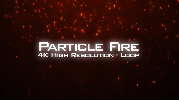 Fire Particles 4K Overlay