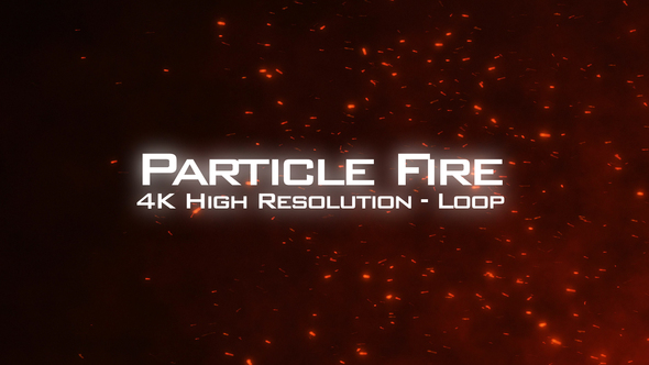 Fire Particles 4K Overlay