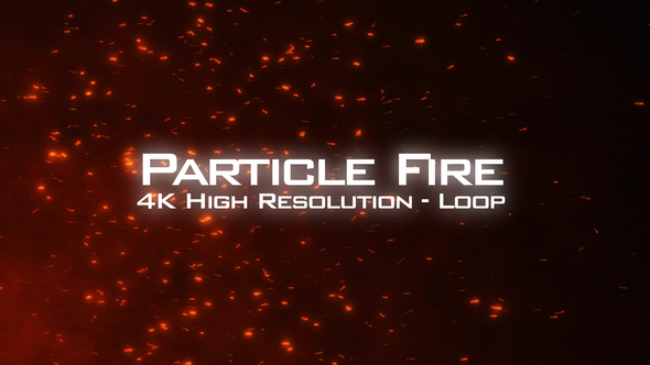 Fire Particles 4K Overlay