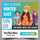 Kids Fashion Winter Sales Banners - GraphicRiver Item for Sale