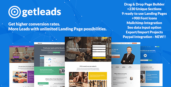 Getleads - Landing Pages Pack with Page Builder