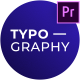Creative Animated Typography - For Premiere Pro - VideoHive Item for Sale